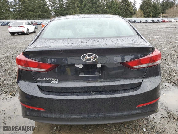 2018 Hyundai Elantra SE with VIN 5NPD74LF8JH317811, listed as a Copart auction lot 50036305 with 43,569 mi miles and Salvage Title. Bid and sale history available at carsss.com. Image 6.