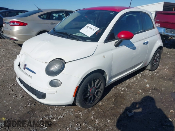 2015 FIAT 500 Pop with VIN 3C3CFFAR2FT612583, listed as a IAAI auction lot 41296112 with 176,364 mi miles. Bid and sale history available at carsss.com. Image 17.