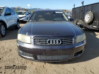 2004 Audi A8 L with VIN WAUML44E24N006328, listed as a Copart auction lot 78451494 with 181,619 mi miles and Salvage Title. Bid and sale history available at carsss.com. Image 5.