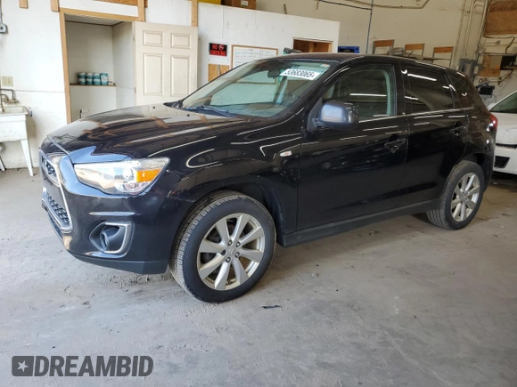 2013 Mitsubishi Outlander Sport SE with VIN 4A4AR4AU7DE014658, listed as a Copart auction lot 53683065 with 171,652 mi miles and Clean Title. Bid and sale history available at carsss.com. Image 1.