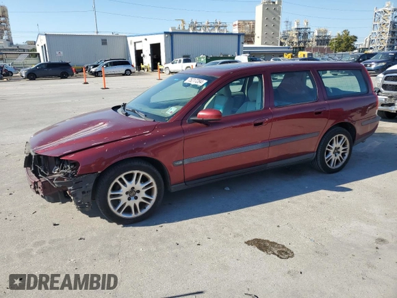 2004 Volvo V70 with VIN YV1SW59VX42452481, listed as a Copart auction lot 75217284 with 161,957 mi miles and Salvage Title. Bid and sale history available at carsss.com. Image 1.