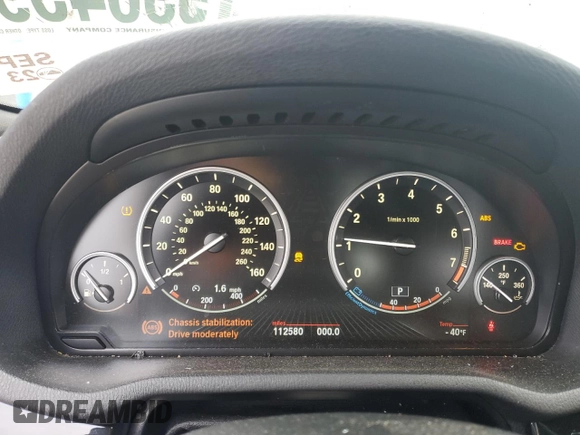 2014 BMW X3 xDrive35i with VIN 5UXWX7C51E0E79351, listed as a Copart auction lot 53645955 with 112,580 mi miles and Salvage Title. Bid and sale history available at DreamBid. Image 9.
