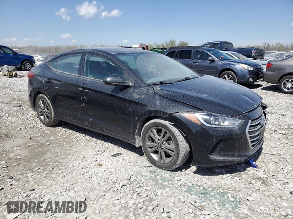 2018 Hyundai Elantra SEL with VIN 5NPD84LF9JH227287, listed as a Copart auction lot 52342855 with 81,687 mi miles and Salvage Title. Bid and sale history available at DreamBid. Image 4.