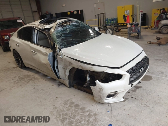 2018 Infiniti Q50 Sport z VIN JN1EV7AP5JM352872, wystawiony jako IAAI lot #42107252 z przebiegiem 81 889 mil mil oraz . Historia ofert i sprzedaży dostępna na DreamBid. Obrazek 1.