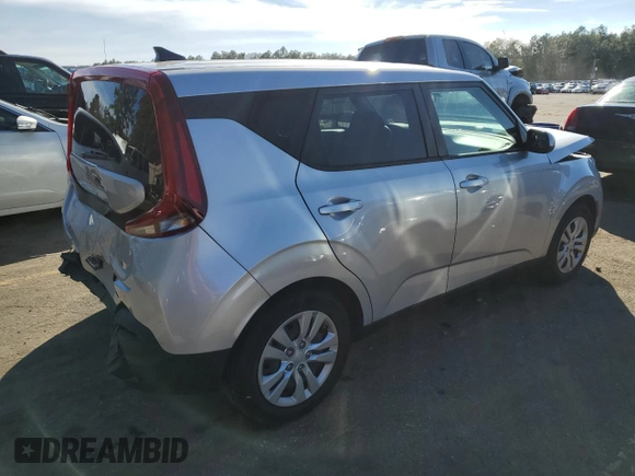 2020 Kia Soul LX with VIN KNDJ23AU9L7730177, listed as a Copart auction lot 42886624 with 28,316 mi miles and Salvage Title. Bid and sale history available at carsss.com. Image 3.