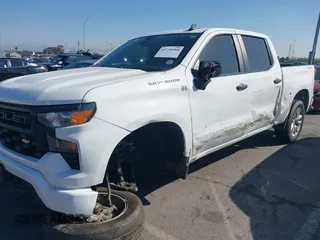 2022 Chevrolet Silverado 1500 Custom with VIN 1GCPDBEK2NZ627732, listed as a IAAI auction lot 41718968 with 1 mi miles. Bid and sale history available at carsss.com. Image 6.