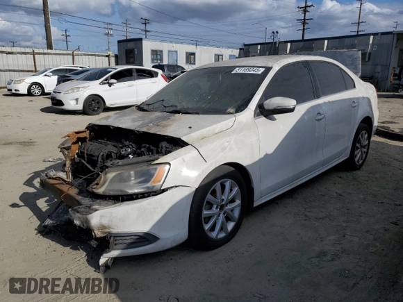 2013 Volkswagen Jetta SE with VIN 3VWDP7AJ7DM402692, listed as a Copart auction lot 51169345 with Not provided miles and Salvage title. Bid and sale history available at DreamBid. Image 1.