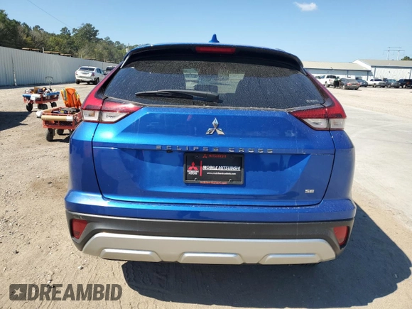 2024 Mitsubishi Eclipse Cross SE with VIN JA4ATWAA9RZ010745, listed as a Copart auction lot 74715824 with 4,165 mi miles and Salvage title. Bid and sale history available at DreamBid. Image 6.