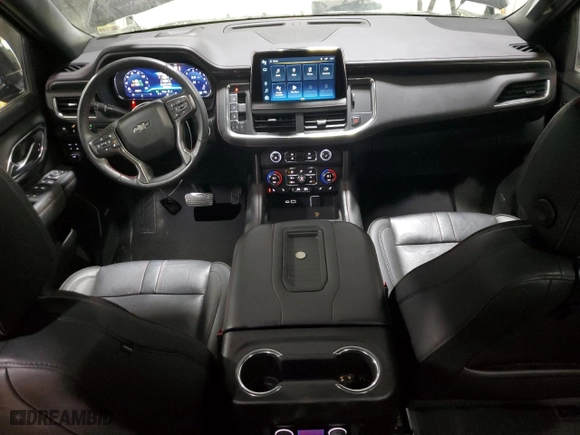 2022 Chevrolet Tahoe RST with VIN 1GNSKRKD5NR297672, listed as a Copart auction lot 48493325 with 34,989 mi miles and Salvage Title. Bid and sale history available at carsss.com. Image 8.