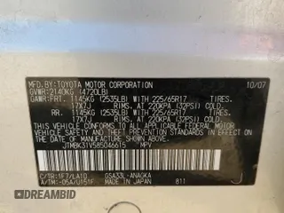2008 Toyota RAV4 Ltd with VIN JTMBK31V585046615, listed as a Copart auction lot 50767085 with 143,363 mi miles and Salvage Title. Bid and sale history available at carsss.com. Image 13.