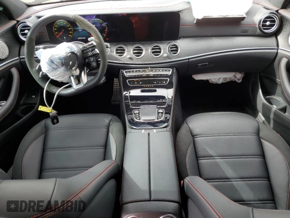 2023 Mercedes-Benz E 53 AMG with VIN W1KZF6BB5PB168809, listed as a Copart auction lot 63260164 with 9,666 mi miles and Salvage Title. Bid and sale history available at DreamBid. Image 8.