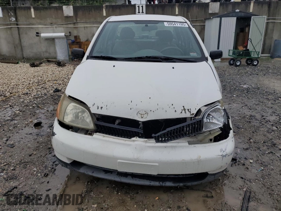 2002 Toyota ECHO with VIN JTDBT123X25021604, listed as a Copart auction lot 59541195 with Not provided miles and Salvage title. Bid and sale history available at DreamBid. Image 5.