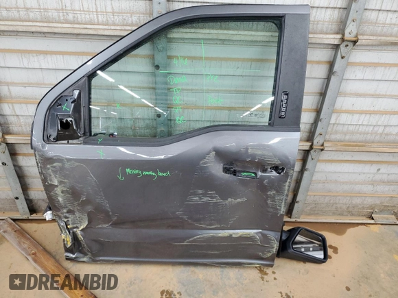 2021 Ford F-150 XL with VIN 1FTMF1EP7MKE58611, listed as a Copart auction lot 56912955 with 30,850 mi miles and Salvage title. Bid and sale history available at DreamBid. Image 12.