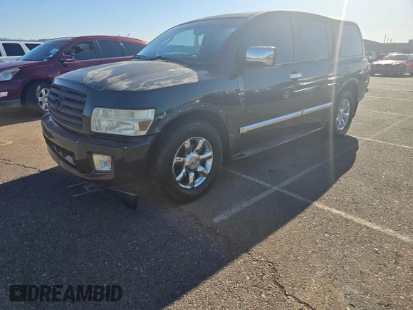 2004 Infiniti QX56 with VIN 5N3AA08A64N812493, listed as a Copart auction lot 77486754 with 0 mi miles and Salvage Title. Bid and sale history available at carsss.com. Image 2.