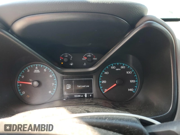 2020 Chevrolet Colorado 2WD Work Truck with VIN 1GCGSBEA0L1199572, listed as a Copart auction lot 58326225 with 185,498 mi miles and Salvage title. Bid and sale history available at DreamBid. Image 9.