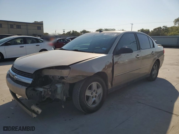 2005 Chevrolet Malibu LS with VIN 1G1ZT54805F285601, listed as a Copart auction lot 75038064 with 463,039 mi miles and Salvage Title. Bid and sale history available at carsss.com. Image 1.