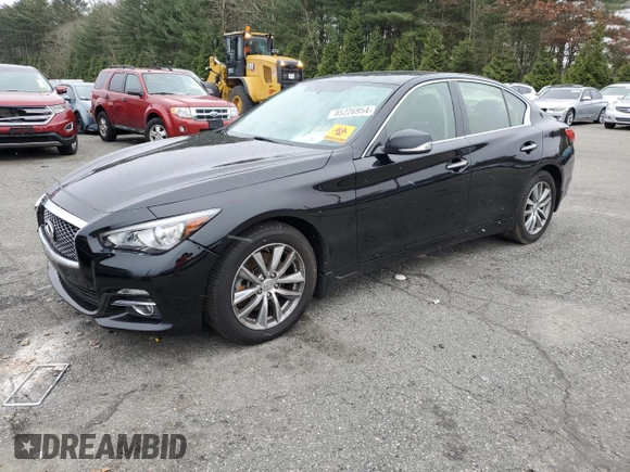 2017 Infiniti Q50 3.0t Sport with VIN JN1EV7ARXHM830246, listed as a Copart auction lot 85226954 with 0 mi miles and Salvage Title. Bid and sale history available at carsss.com. Image 1.