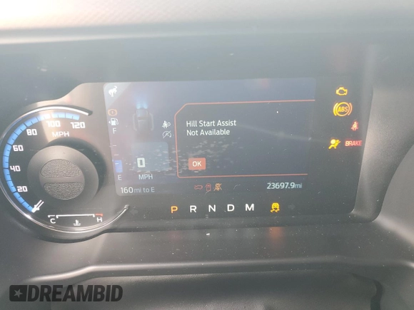 2022 Ford Bronco с VIN 1FMEE5DP9NLB49973, выставлен на аукционе Copart как лот 56214605 с пробегом 23 697 миль миль и Списание • Salvage title. История ставок и продаж доступна на DreamBid. Изображение 9.