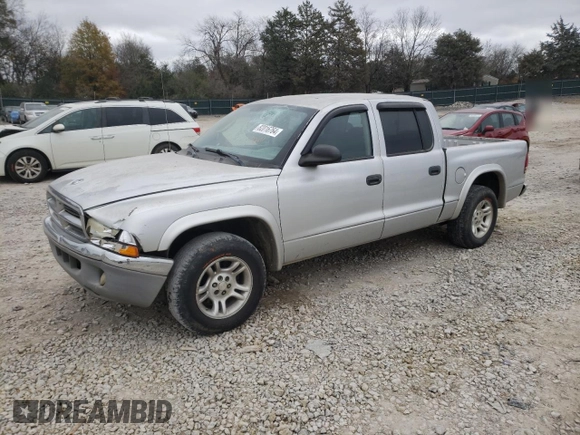 2003 Dodge Dakota SLT with VIN 1D7HL48X13S151334, listed as a Copart auction lot 82016764 with 216,281 mi miles and Salvage Title. Bid and sale history available at carsss.com. Image 1.