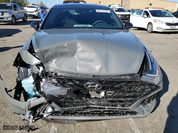 2023 Hyundai Sonata N Line with VIN KMHL14JC1PA279520, listed as a Copart auction lot 42113715 with 17,807 mi miles and Salvage Title. Bid and sale history available at carsss.com. Image 5.
