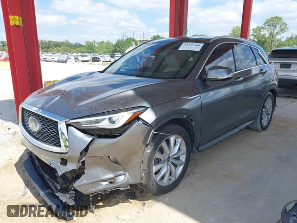 2019 Infiniti QX50 Essential with VIN 3PCAJ5M14KF107297, listed as a IAAI auction lot 42279368 with 93,168 mi miles and . Bid and sale history available at DreamBid. Image 17.