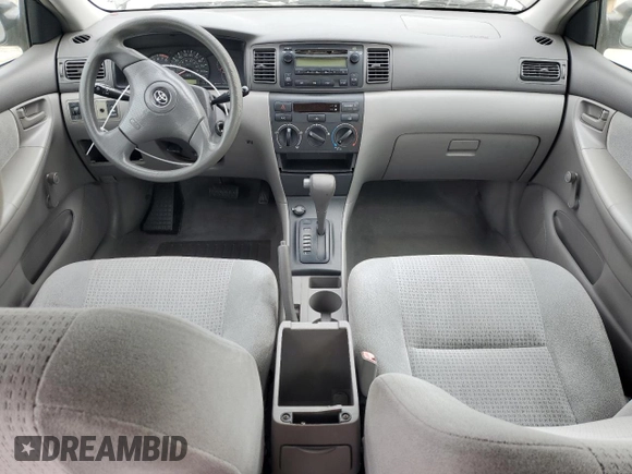 2005 Toyota Corolla CE with VIN 1NXBR32E25Z441570, listed as a Copart auction lot 53280105 with 206,619 mi miles and Salvage Title. Bid and sale history available at DreamBid. Image 8.