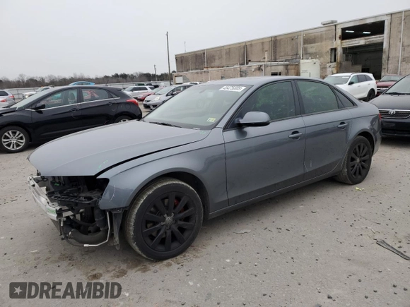2013 Audi A4 Premium with VIN WAUAFAFL3DN009288, listed as a Copart auction lot 45475885 with 106,170 mi miles and Salvage Title. Bid and sale history available at carsss.com. Image 1.
