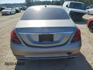 2018 Mercedes-Benz S with VIN WDDUX8AB2JA377071, listed as a Copart auction lot 79737574 with 60,854 mi miles and Salvage Title. Bid and sale history available at DreamBid. Image 6.