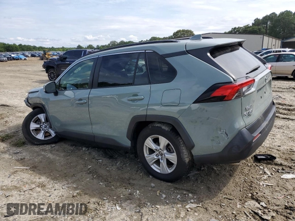 2019 Toyota RAV4 XLE with VIN JTMP1RFV6KD024642, listed as a Copart auction lot 57631075 with 36,051 mi miles and Salvage title. Bid and sale history available at DreamBid. Image 2.