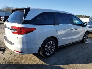 2024 Honda Odyssey EX-L with VIN 5FNRL6H69RB070816, listed as a Copart auction lot 45278975 with 4,491 mi miles and Salvage Title. Bid and sale history available at DreamBid. Image 3.