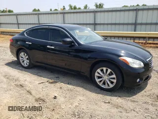 2011 Infiniti M with VIN JN1BY1AR7BM374298, listed as a Copart auction lot 60690635 with 159,282 mi miles and Salvage title. Bid and sale history available at DreamBid. Image 4.
