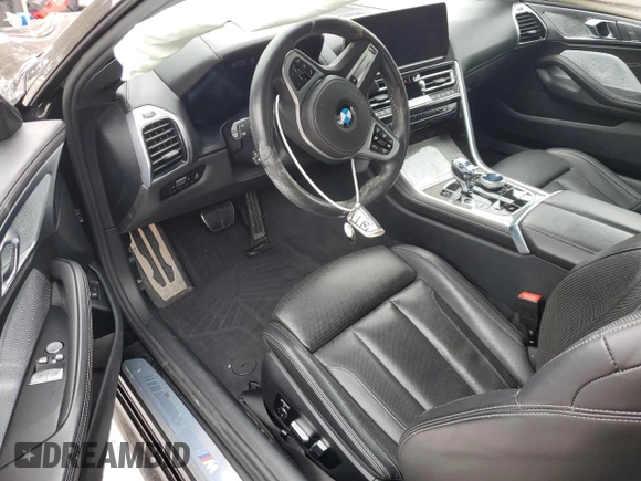 2023 BMW 8 Series 840i with VIN WBAAE4C03PCM06630, listed as a Copart auction lot 46220785 with 0 mi miles and Salvage Title. Bid and sale history available at carsss.com. Image 8.