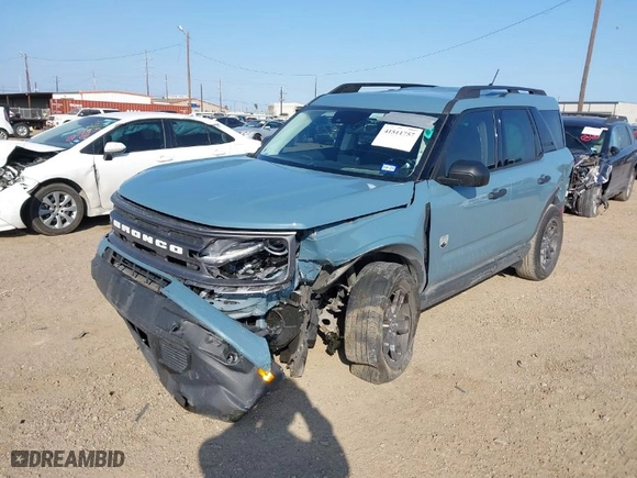 2023 Ford Bronco Sport Big Bend with VIN 3FMCR9B65PRD13818, listed as a IAAI auction lot 41511757 with 39,506 mi miles. Bid and sale history available at carsss.com. Image 2.