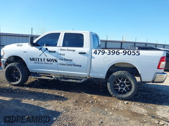 2022 Ram 2500 Tradesman with VIN 3C6UR5CJ5NG356107, listed as a IAAI auction lot 41386614 with 1 mi miles. Bid and sale history available at carsss.com. Image 14.