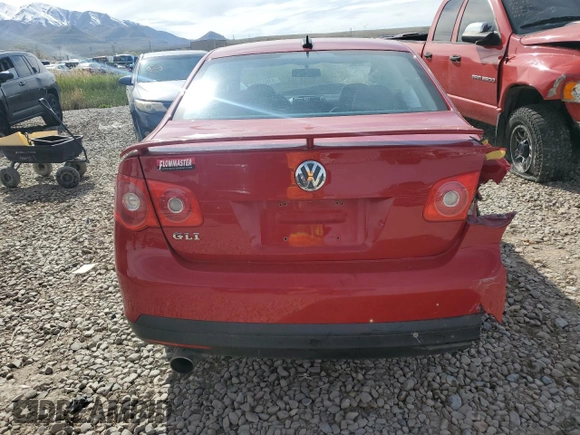 2006 Volkswagen Jetta Sedan GLI 2.0L Turbo with VIN 3VWXJ71K96M758488, listed as a Copart auction lot 51537404 with 186,413 mi miles and Salvage Title. Bid and sale history available at carsss.com. Image 6.