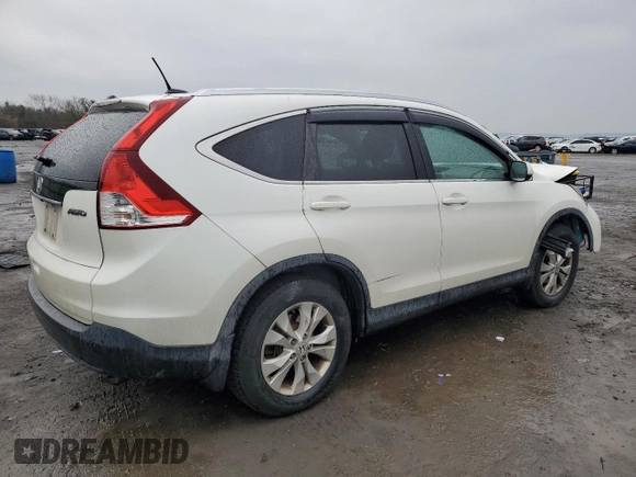 2012 Honda CR-V EX-L with VIN 5J6RM4H75CL051253, listed as a Copart auction lot 47204915 with 0 mi miles and Salvage Title. Bid and sale history available at carsss.com. Image 3.