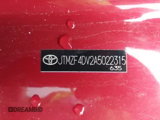 2010 Toyota RAV4 with VIN JTMZF4DV2A5022315, listed as a IAAI auction lot 41855115 with Not provided miles and . Bid and sale history available at DreamBid. Image 9.