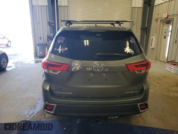 2018 Toyota Highlander Limited with VIN 5TDDZRFH8JS897561, listed as a Copart auction lot 47493225 with Not provided miles and Salvage title. Bid and sale history available at DreamBid. Image 6.