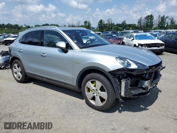 2021 Porsche Cayenne E-Hybrid with VIN WP1AE2AYXMDA24518, listed as a Copart auction lot 63158455 with Not provided miles and Salvage title. Bid and sale history available at DreamBid. Image 4.