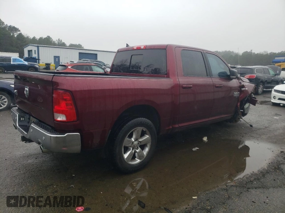 2019 Ram 1500 Classic Lone Star with VIN 1C6RR6LT1KS563496, listed as a Copart auction lot 44795285 with 75,753 mi miles and Salvage Title. Bid and sale history available at carsss.com. Image 3.