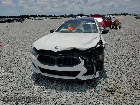 2023 BMW 8 Series M850i with VIN WBAGV8C07PCL57496, listed as a Copart auction lot 64175375 with Not provided miles and Non repairable. Bid and sale history available at DreamBid. Image 13.