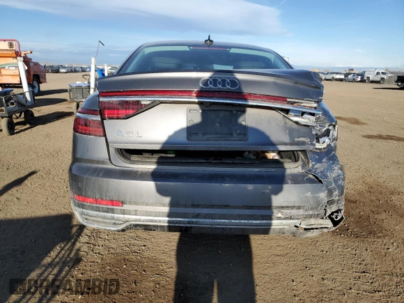 2019 Audi A8 L with VIN WAU8DAF84KN008101, listed as a Copart auction lot 50063905 with 46,816 mi miles and Salvage Title. Bid and sale history available at carsss.com. Image 6.