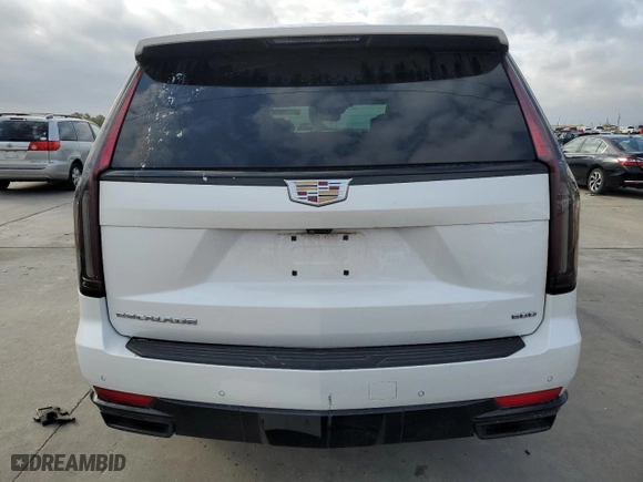 2021 Cadillac Escalade Sport Platinum with VIN 1GYS4GKL0MR447002, listed as a Copart auction lot 76842504 with 44,319 mi miles and Salvage Title. Bid and sale history available at carsss.com. Image 6.