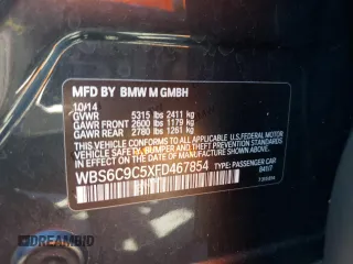 2015 BMW M6 z VIN WBS6C9C5XFD467854, wystawiony jako Copart lot #78871744 z przebiegiem 55 789 mil mil oraz Szkody całkowita. Historia ofert i sprzedaży dostępna na DreamBid. Obrazek 13.