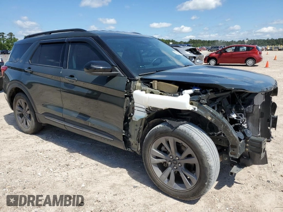 2022 Ford Explorer XLT z VIN 1FMSK7DH5NGC38366, wystawiony jako Copart lot #56390465 z przebiegiem 24 909 mil mil oraz Szkoda całkowita • Salvage title. Historia ofert i sprzedaży dostępna na DreamBid. Obrazek 4.