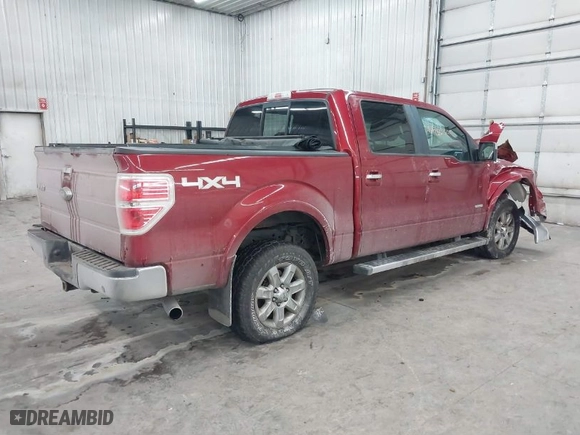 2014 Ford F-150 XL with VIN 1FTFW1ET1EKD26175, listed as a IAAI auction lot 41155305 with 141,997 mi miles. Bid and sale history available at carsss.com. Image 4.
