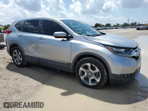 2017 Honda CR-V EX-L with VIN 5J6RW1H88HL000614, listed as a Copart auction lot 51646085 with 52,695 mi miles and Salvage Title. Bid and sale history available at DreamBid. Image 4.