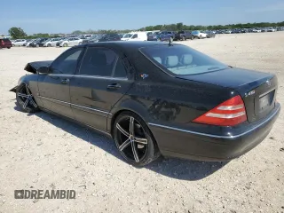 2001 Mercedes-Benz S 320/430/500 with VIN WDBNG70J21A221144, listed as a Copart auction lot 56856945 with Not provided miles and Salvage title. Bid and sale history available at DreamBid. Image 2.