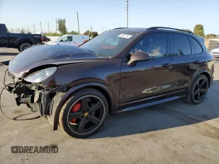 2017 Porsche Cayenne GTS with VIN WP1AD2A25HLA81008, listed as a Copart auction lot 48987185 with 76,800 mi miles and Salvage title. Bid and sale history available at DreamBid. Image 1.