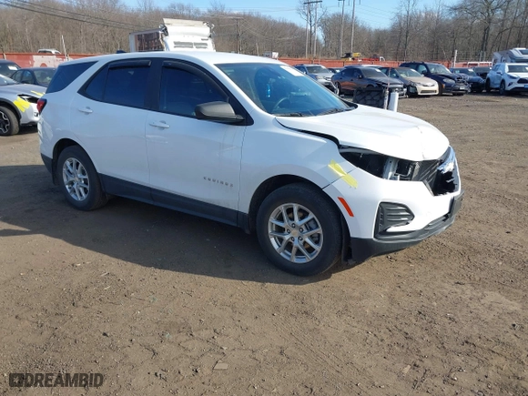 2022 Chevrolet Equinox LS with VIN 3GNAXSEV6NS219973, listed as a IAAI auction lot 41646434 with 22,266 mi miles. Bid and sale history available at carsss.com. Image 1.